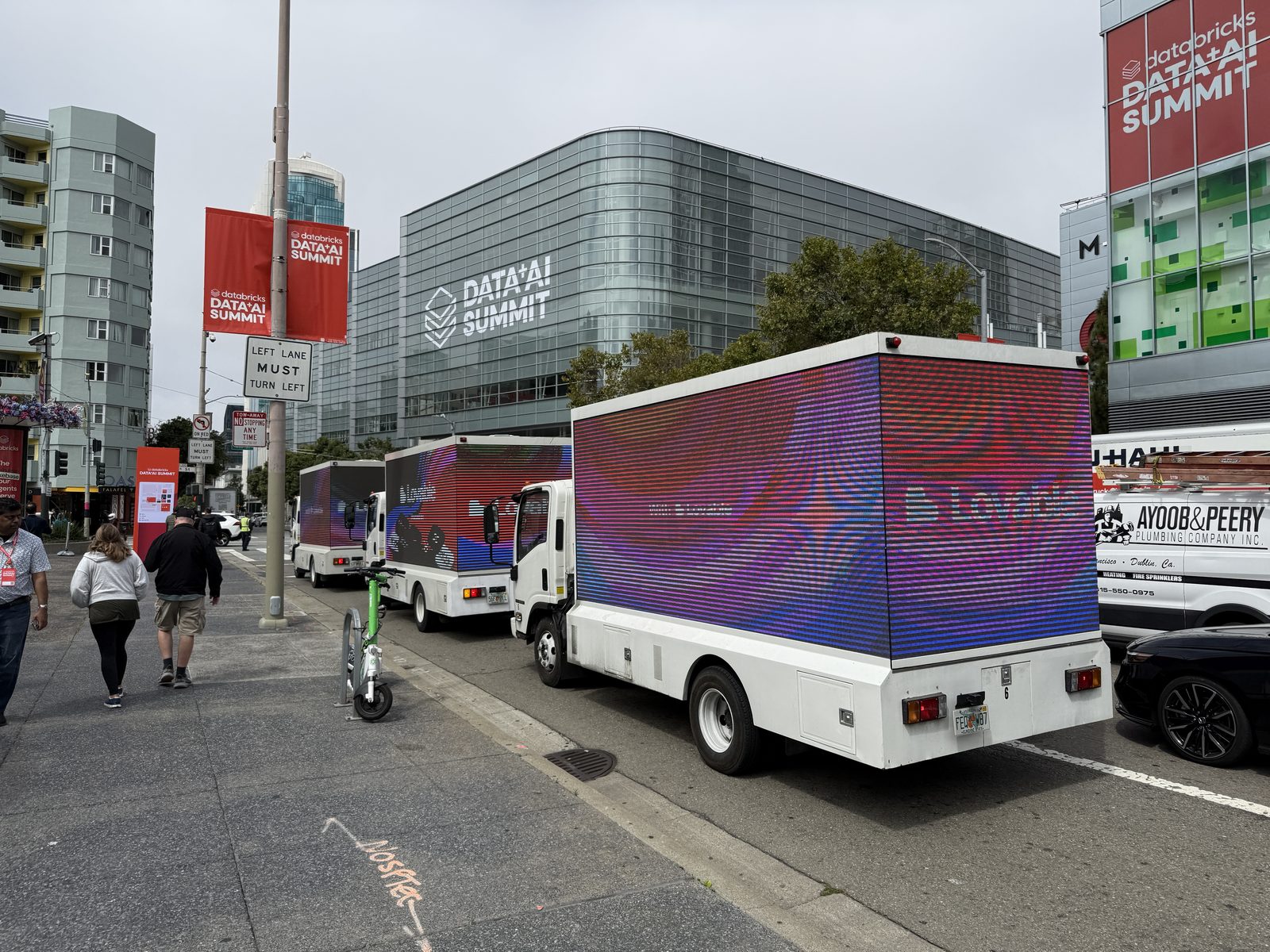 Branded Data AI Summit buses