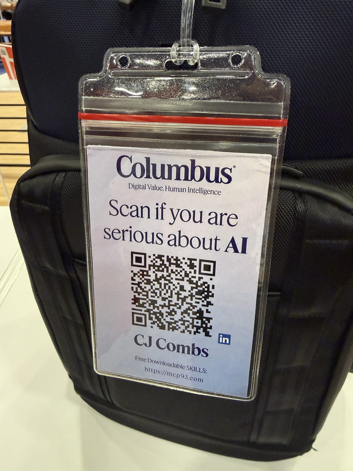 Scan if you are serious about AI badge